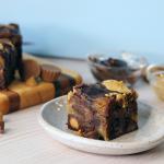 Peanut Buter Cup Brookie on a plate